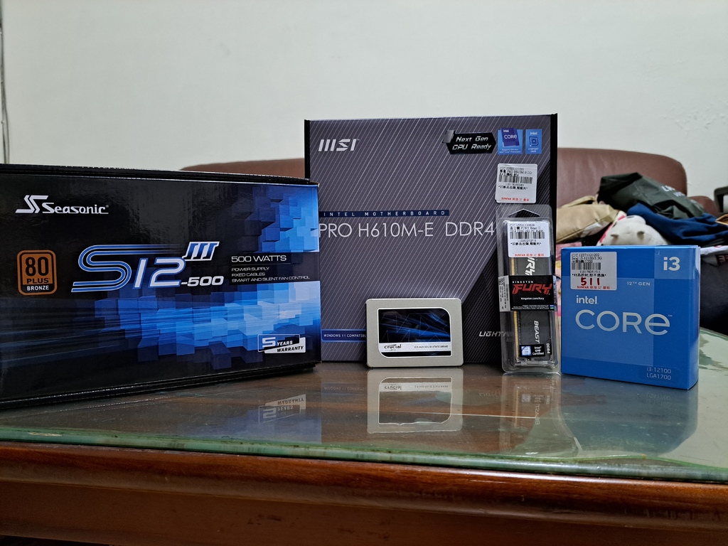 【電腦組裝】i3-12100+MSI H610M-E+DDR