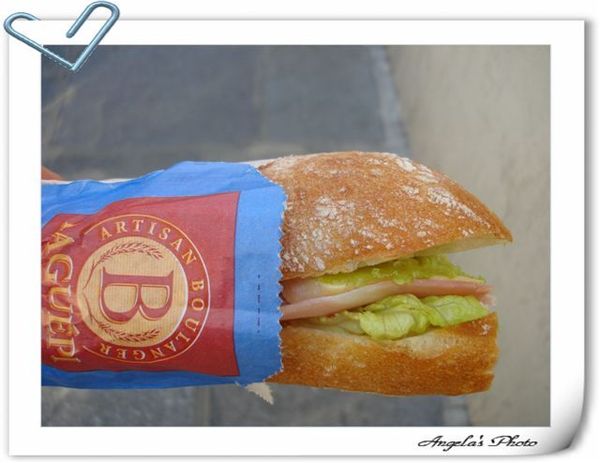 第一天的午餐-法國麵包三明治
