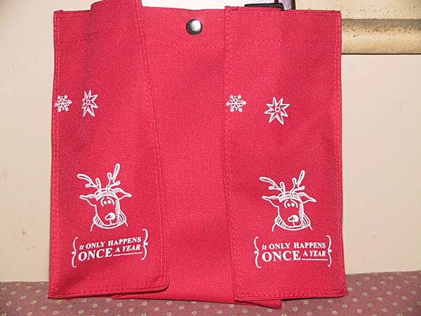 2005年紅色的耶誕手提袋兩側