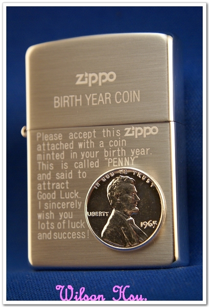BIRTH YEAR COIN ZIPPO