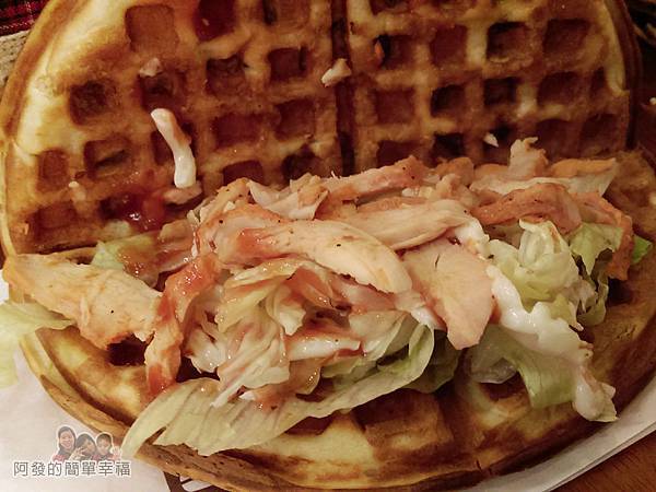 板橋小木屋鬆餅23-墨西哥燻雞蔬菜鬆餅