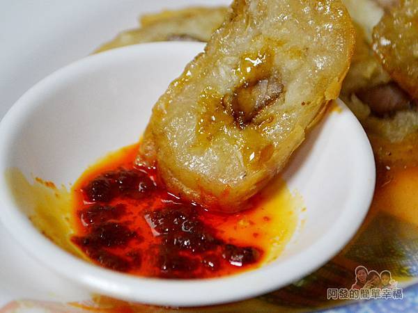 麻醬麵蛤蜊湯25-豬肉捲沾辣椒醬