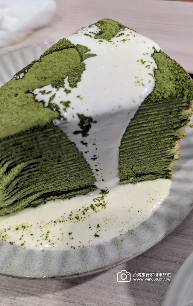 2025 0316 走著走著來到這家手做千層蛋糕，抹茶口味加