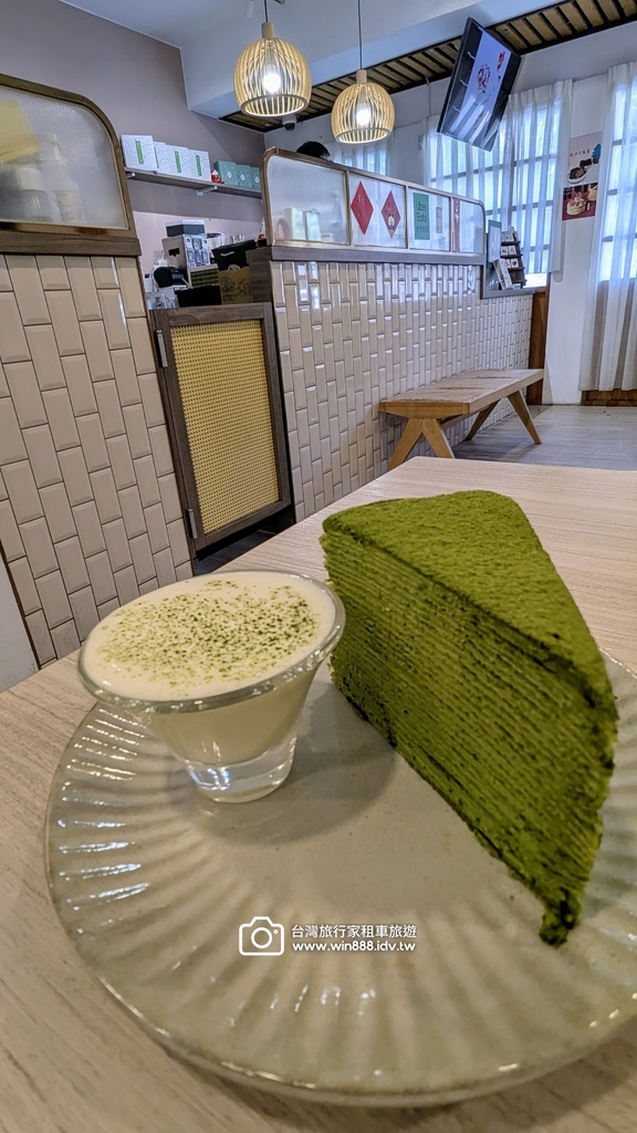 2025 0316 走著走著來到這家手做千層蛋糕，抹茶口味加