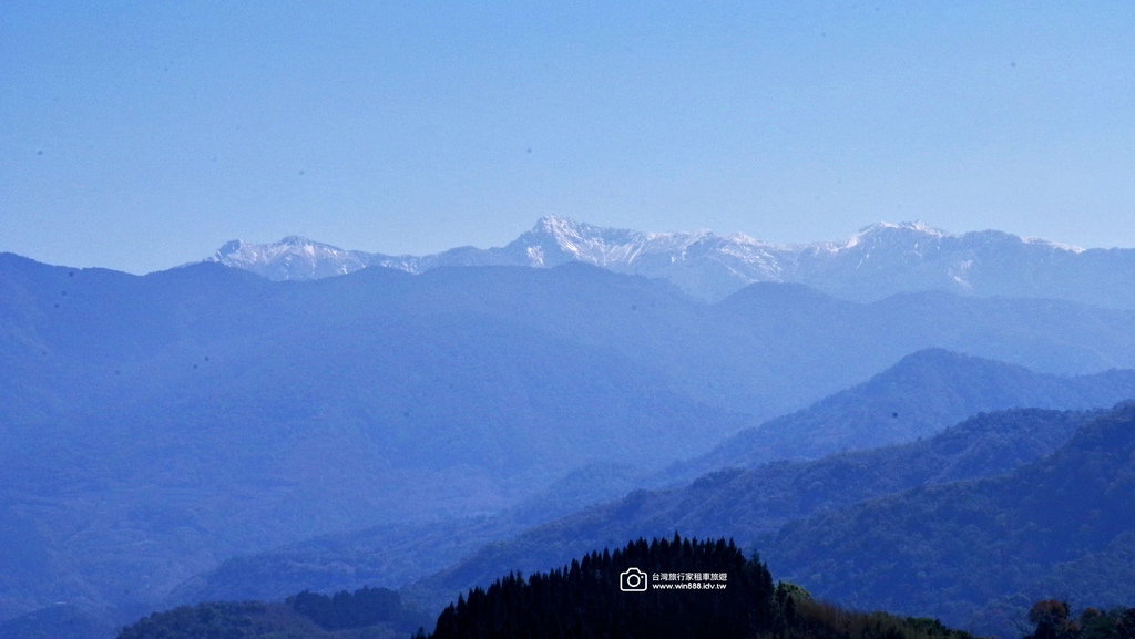 2025 0321 于先生夫婦，阿里山旅遊，幸運見到玉山白了