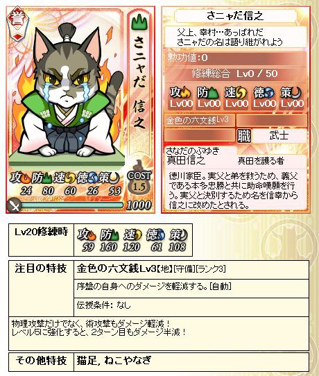 信喵之野望 - 貓場特別報酬 - 真田信之(譽).JPG