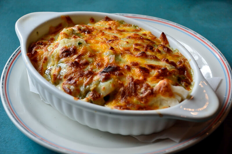 DSC_0608.JPG 宜蘭 冬山 屋頂庭園咖啡 焗烤青醬海鮮飯