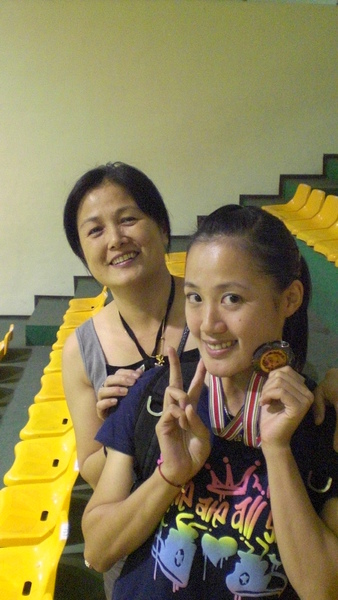 吳佳儒選手與母親 吳佳儒選手與母親