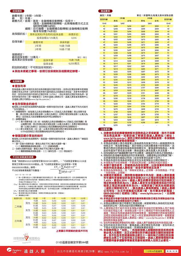 遠雄人壽 新富貴年年鑽利率變動型終身還本保險 翅膀硬了的部落格 痞客邦