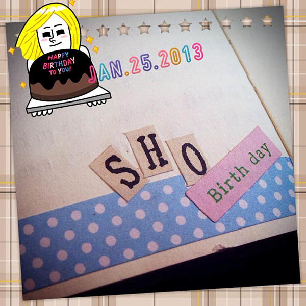 ★‧20130125 SHO生日,早在筆記本中做記號囉~!‧★