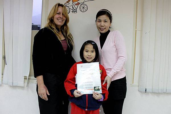 恭喜張毓旻 Michelle通過YLE劍橋兒童英語認證 