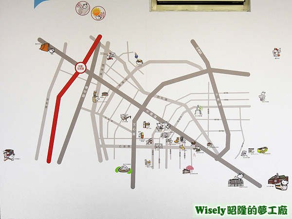 台中市區特色景點餐廳地圖