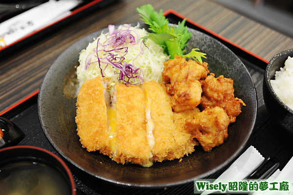 起司豬排炸雞餐 起司豬排炸雞餐