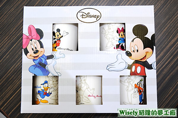 Disney米奇家族五入水杯組 Disney米奇家族五入水杯組