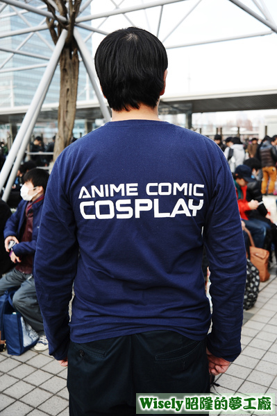 ANIME COMIC COSPLAY長袖棉T恤(藏藍)