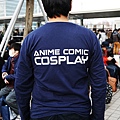 ANIME COMIC COSPLAY長袖棉T恤(藏藍)