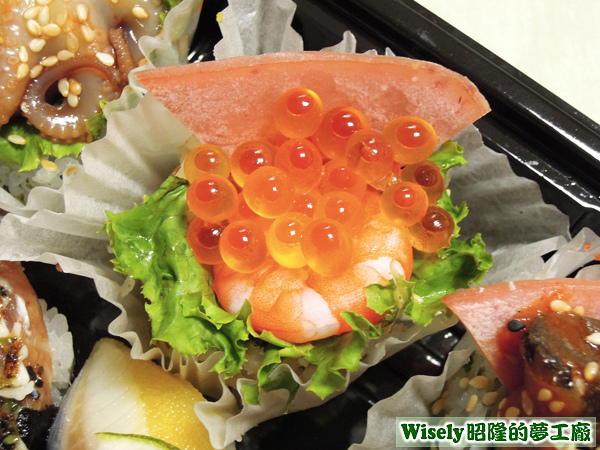 鮮蝦鮭魚卵壽司 鮮蝦鮭魚卵壽司