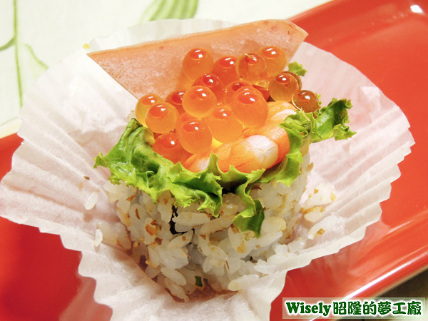 鮮蝦鮭魚卵壽司 鮮蝦鮭魚卵壽司