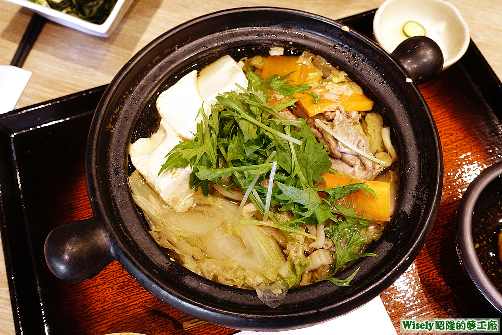 野菜豬肉鍋定食 野菜豬肉鍋定食