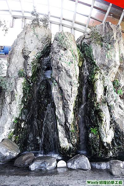 台灣水域館瀑布
