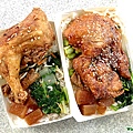 大雞腿飯、蜜汁雞排飯