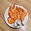 白蝦、鱸魚片