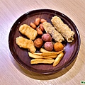 炸雞塊、炸薯條、雙色芋球、小肉豆、炸芋條