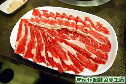 雪花牛肉、低脂牛肉