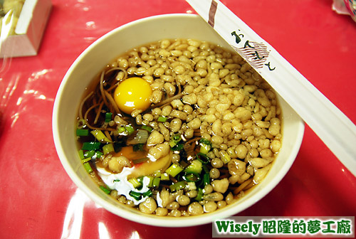 西口食品：月見そば(月見蕎麥麵)