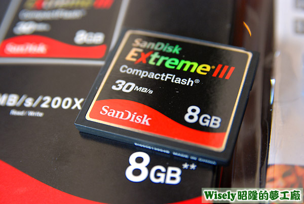 SanDisk Extreme III 8G CF卡