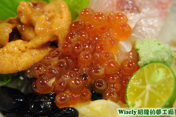 極品雙色丼：鮭魚卵