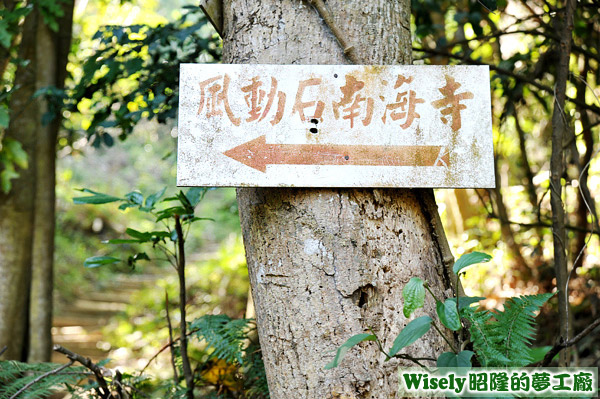 風動石南海寺指標 風動石南海寺指標