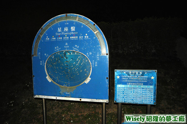 都會公園星座廣場的大型星象盤