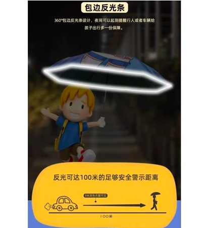 兒童圓角安全折疊傘4 備用