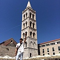 Zadar Historical church.What a sunny day☀️Me enjoy the sunshine!