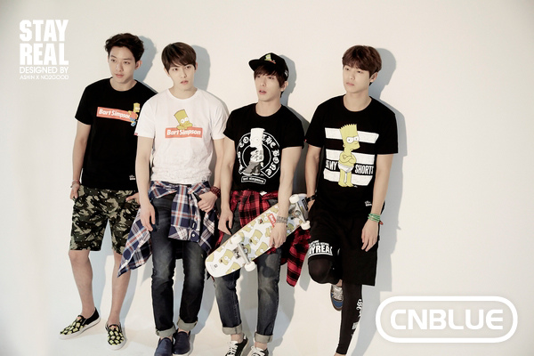 CNBLUE拍攝STAYREAL X The Simpsons