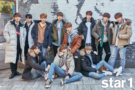 star 1 雜誌 11月 封面 wanna one 