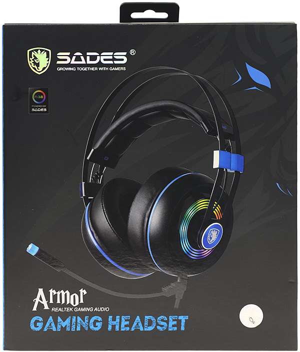 Sades Armor RGB Gaming Headset [High Definition Realtek Gaming