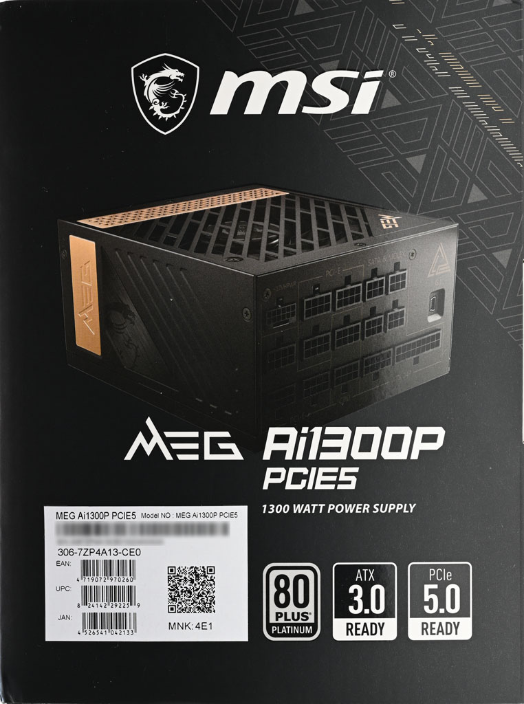 MSI MEG Ai1300P PCIE5 1300W白金全模組化電源開箱@ 港都狼窩WolfLSI's