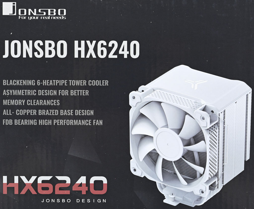JONSBO喬思伯HX6240白色款散熱器簡介及測試