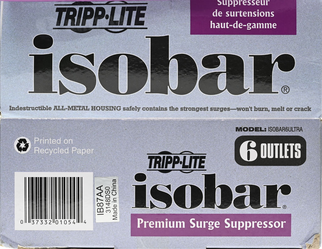 TRIPP-LITE isobar 6 Ultra六插座防突