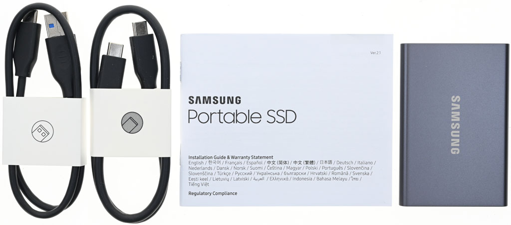 SAMSUNG 三星 Portable SSD T7 1TB