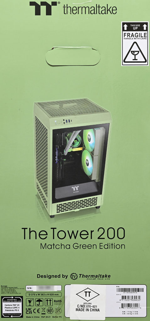 Thermaltake The Tower 200 抹茶綠機
