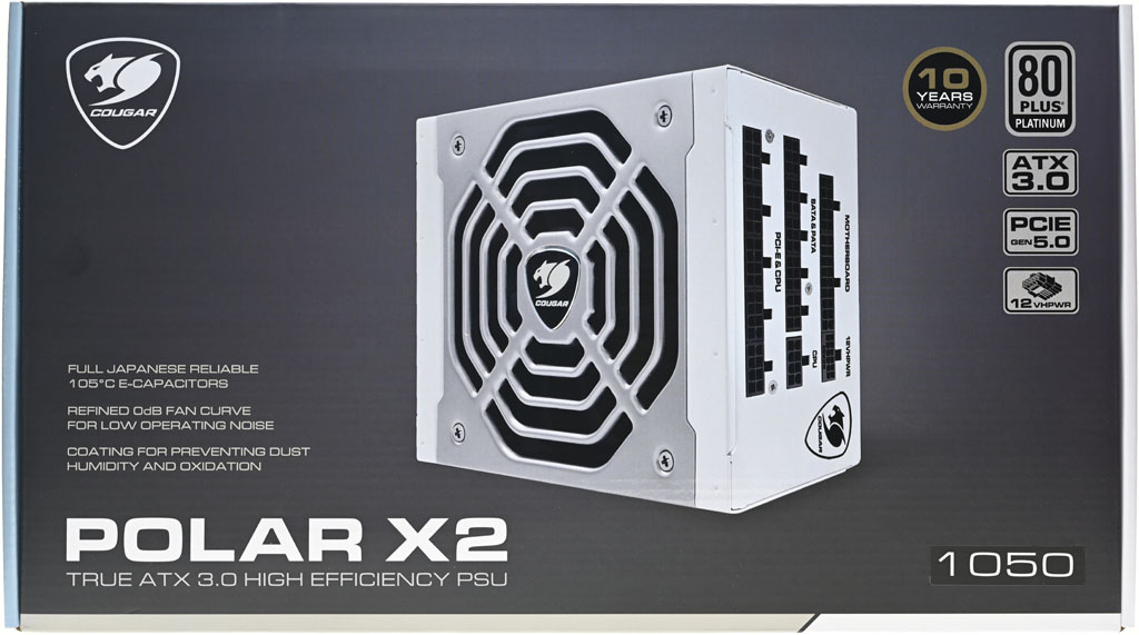 COUGAR POLAR X2 ATX 3.0 1050W白