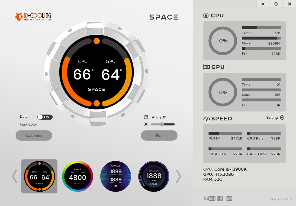 ID-COOLING SL360 WHITE一體式水冷散熱器