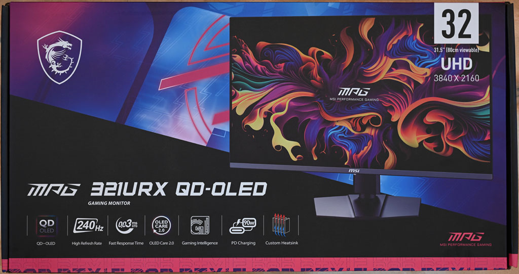 MSI MPG 321URX QD-OLED電競顯示器開箱