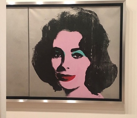 Elizabeth Taylor by Andy Warhol at Whitney Museum 