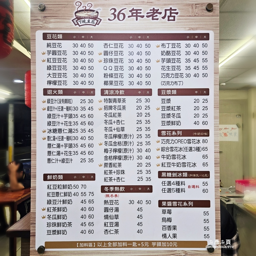 高雄阿蓮區《36年老店下坑豆花 阿蓮店》