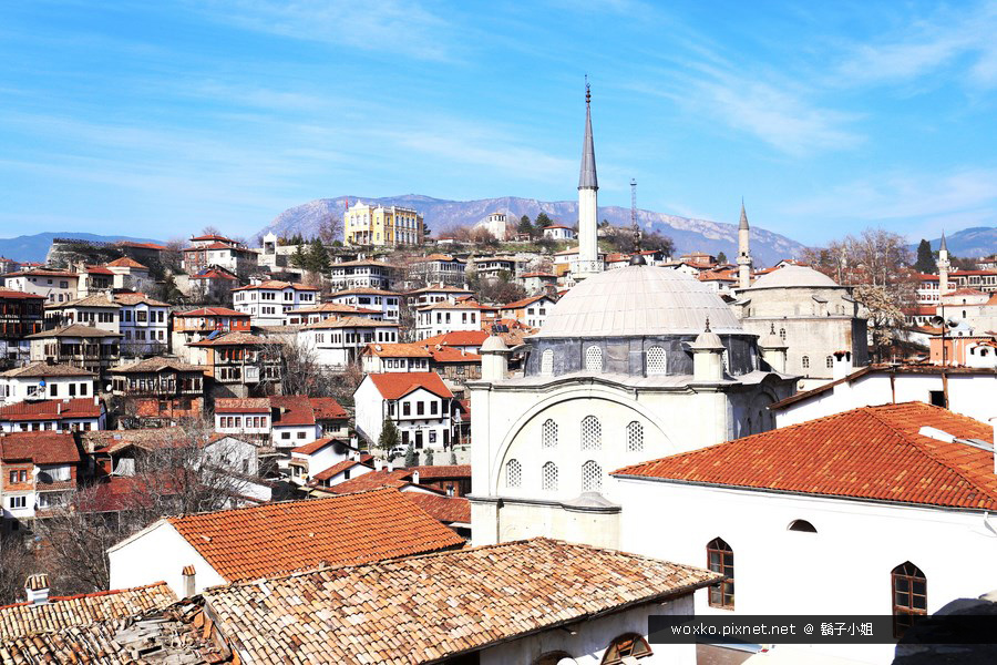 土耳其 番紅花城safranbolu 充滿鄂圖曼式的世界遺產 站在至高點hidirlik Hill 俯瞰整個小鎮
