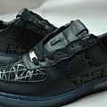全新08新款NIKE AIR FORCE 全黑鳥巢款 男鞋.